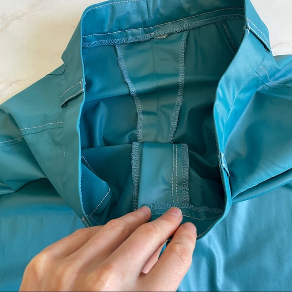 Beautiful aqua blue PU pants in Perfect condition. Size small - Picture 7 of 8